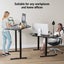 Corner Standing Desk Sit and Stand Up Computer Office Gaming L Shaped Black Carousel 7