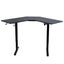 Corner Standing Desk Sit and Stand Up Computer Office Gaming L Shaped Black Carousel 12