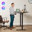 Corner Standing Desk Sit and Stand Up Computer Office Gaming L Shaped Black Carousel 13