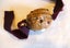 JEWELLERS MUSEUM CARVED WALNUT WOOD OJIME BEAD SIGNED & SET WITH PEARLS & GARNET Carousel 6
