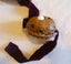 JEWELLERS MUSEUM CARVED WALNUT WOOD OJIME BEAD SIGNED & SET WITH PEARLS & GARNET Carousel 7