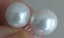 SALE! 14K White Round 9.5-10mm Pearl Stud Earrings Carousel 7