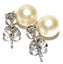 SALE! Premier Pale GOLDEN Round AKOYA PEARL &amp; Crystal Earrings Carousel 3
