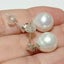 White Teardrop 9.5 x 10.5mm Cultured Pearl Dangle Earrings Carousel 2