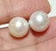 White Teardrop 9.5 x 10.5mm Cultured Pearl Dangle Earrings Carousel 6