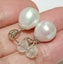 White Teardrop 9.5 x 10.5mm Cultured Pearl Dangle Earrings Carousel 7