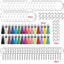 120pcs Acrylic Blank Keychain Pendant Tassels Circle Discs DIY Set Carousel 4