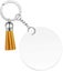 120pcs Acrylic Blank Keychain Pendant Tassels Circle Discs DIY Set Carousel 6