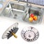 PLUG - Stainless Steal Sink Drain Strainer Waste Plug Stopper Carousel 3