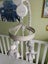 Babyhood Classic Curve Cot, White Carousel 5