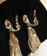 1960s Very Long Vintage Goldtone Chain Tassel Clip Earrings by MONET *10 cm long Carousel 9