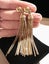 1960s Very Long Vintage Goldtone Chain Tassel Clip Earrings by MONET *10 cm long Carousel 8