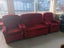 1461 3 PIECE RETRO LOUNGE SUITE RED Carousel 1