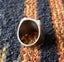 Vintage Navajo Solid Silver Thunderbird Ring-Blue Turquoise Carousel 4