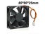 3Pins 12V PC CPU Host Chassis Fan Cooling 80mm 7 Blades Noiseless Carousel 5