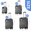 4PCS Luggage Suitcase Set Travel Hard Shell Trolley Grey Carousel 4