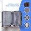 4PCS Luggage Suitcase Set Travel Hard Shell Trolley Grey Carousel 13