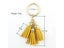 ZWPON New Fashion Women's Casual Triple Leather Tassels Keychain Bag Pendant Carousel 5