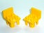 ®™DUPLO - 2 x Yellow Furniture Chair with 4 Studs & Squared Back ~Retired 2012~ Carousel 2
