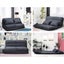 Artiss Floor Lounge Sofa Bed 2-seater Charcoal Suede Carousel 1