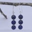 Silver Drop Earrings "Ardesia" (Lapis Lazuli) Carousel 1
