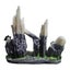 Aquarium Snow Mountain View with Step and Rock Cave Fish Tank Decor Carousel 3
