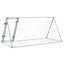 Rabbit Hutch Silver 200X105X91 Cm Galvanised Steel Txnoptb Carousel 7