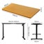 Motorised Standing Desk Height Adjustable Electric Sit Stand Table 120cm Carousel 3
