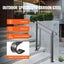 Wrought Iron Handrail Stair Railing Fit 1-3 Steps Adjustable Hand Rail Carousel 3