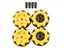 60mm Mecanum Wheel Omni Tire For TT Motor LEGOs Arduino DIY Robot Parts Carousel 1