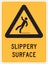 Warning Sign | Slippery Surface W180mm x H250mm (Single Sided) - Standard Carousel 1