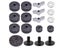18 Pcs Drum Stand Felt Washers Kits Hot Sale Replacement Drums Felt Set Drum Carousel 1