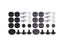 18 Pcs Drum Stand Felt Washers Kits Hot Sale Replacement Drums Felt Set Drum Carousel 6
