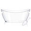 Clear Plastic Boat Shaped Champagne Ice Bucket 5.5L Capacity Carousel 1