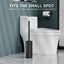 304 Stainless Steel Toilet Brush with Silicone Handle and Stand Carousel 6