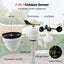 7-In-1 Wi-Fi Weather Station 7.5 In Color Display Home Weather Station Indoor... Carousel 3