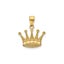 14k Real Yellow Gold Crown Pendant, 15x15mm Carousel 1