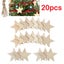 20pcs Wooden Star Blanke Disc DIY Craft Carousel 3