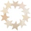 20pcs Wooden Star Blanke Disc DIY Craft Carousel 5