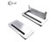 Black/Silver Brushed Aluminum Alloy Thickened Arc Corner Soft Open Cover Cable Carousel 5