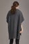 McDonald Possum Merino Step Hem Poncho-Pewter Carousel 2