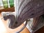 WHITE WICKER-WORK ELEPHANT SIDE-TABLE Carousel 4