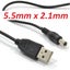 USB-A to DC 4017 PLUG 4.0 mm x 1.7 mm Cable LB5 Carousel 5
