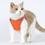 Dog Harness and Leash Adjustable with Reflective Strip for Puppy Cat-Orange Carousel 7