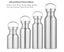 Stainless Steel Water Bottle Cycling Wide Mouth Metal Sports & Gym Drink Flas Carousel 3