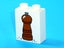®™DUPLO - 1 x Brick 1 x 2 x 2 with Pepper Mill Pattern ~Retired January 2020~ Carousel 2