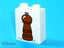 ®™DUPLO - 1 x Brick 1 x 2 x 2 with Pepper Mill Pattern ~Retired January 2020~ Carousel 1