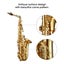 Melodic Saxophone Sax Eb Be Alto E Flat Brass w/ Mouthpiece for Student Beginner Carousel 3