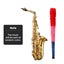 Melodic Saxophone Sax Eb Be Alto E Flat Brass w/ Mouthpiece for Student Beginner Carousel 18