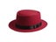 Unisex Felt Pork Pie Men Fedora Hat With Band 25 Carousel 1